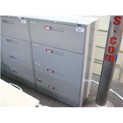 Global Grey 4 Drawer Lateral File Cabinet