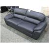 Image 1 : Black Leather 3 Piece Sofa Set