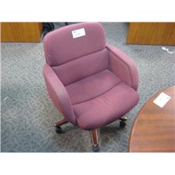 Burgandy Mid Back Tilter Chair