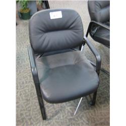 Black Leather Client Chair