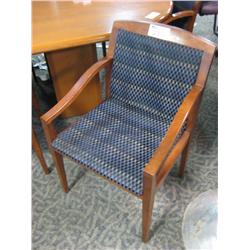 Haworth Checker Back Cherry Frame Client Chair