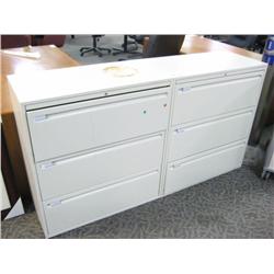2 Haworth 3 Drawer File Cabinets