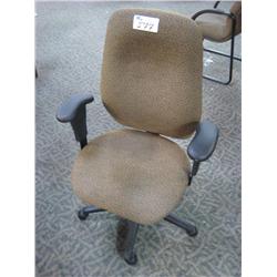 Brown Multi Lever High Back Task Chair