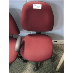 Burgandy Steno Chair