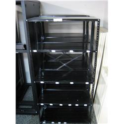 3 Black Storage Racks