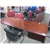 Image 1 : Mahogany L-shape Executive Desk