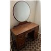 Image 1 : Wood Vanity Table with Mirror