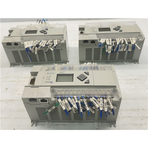 (3) Allen Bradley #1766-L32BXBA Micro Logix 1400 Controllers