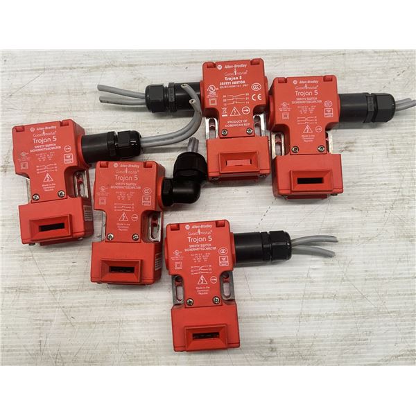 (5) Allen Bradley #440K-T11204/B Safety Switches