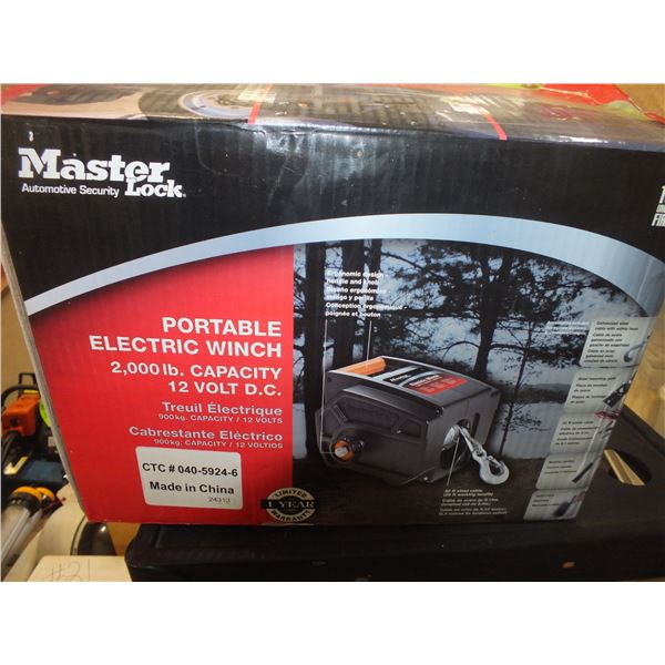 12 Volt 2000lb Electric Winch