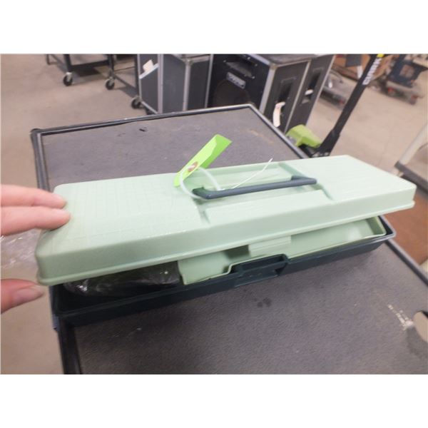 1 Fishing Tackle Box w/ 1 Open Rod Reel