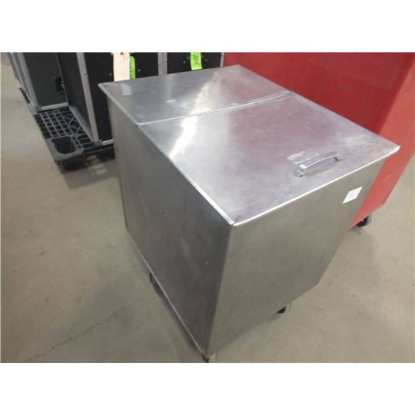 Stainless Steel Storage Bin On Wheels