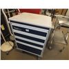 Image 1 : 4 Drawer Medical Storage Cart On Wheels