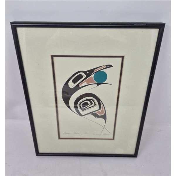 Framed Indigenous Art Print – Raven Stealing Sun by Denny D.