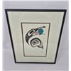 Image 1 : Framed Indigenous Art Print – Raven Stealing Sun by Denny D.