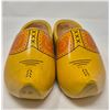 Image 1 : Vintage Dutch Wooden Clogs – Hand-Painted Yellow Pair