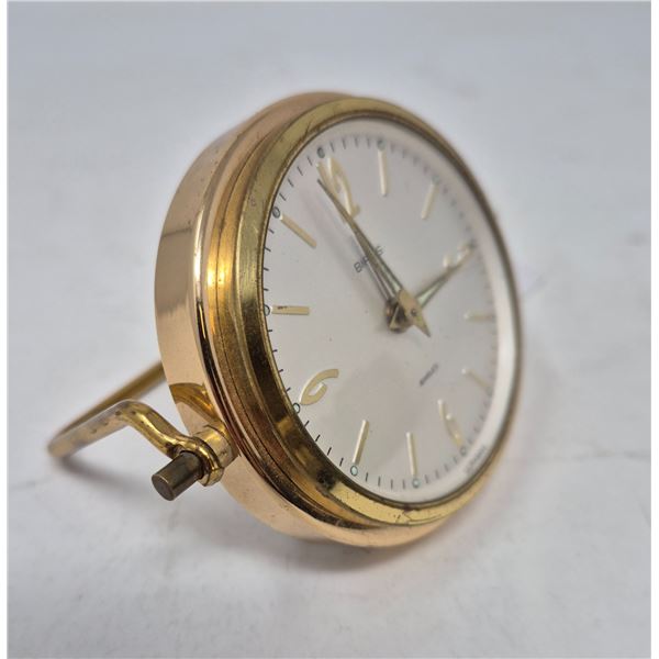 Vintage BERKS Germany Jeweled Travel Clock – Gold Tone
