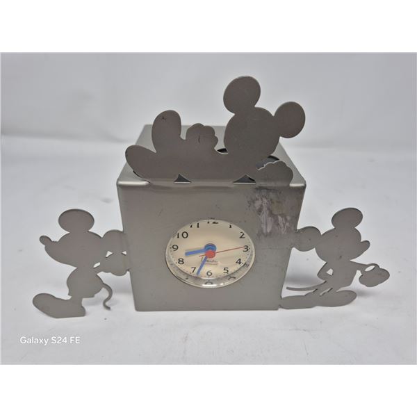 Mickey Mouse Metal Cube Clock