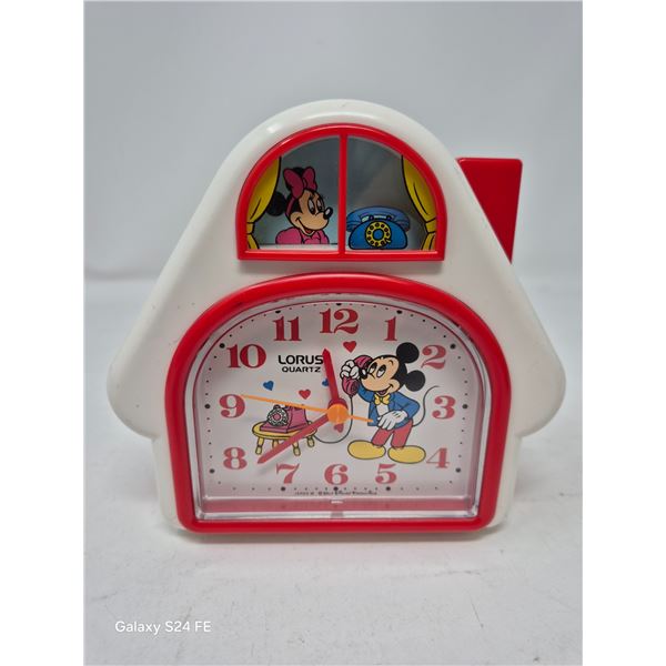 Mickey & Minnie Mouse Lorus Alarm Clock