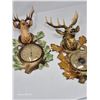 Image 5 : Pair of Vintage Stag Wall Plaques with Instruments