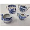 Image 2 : Miniature Blue Willow Porcelain Tea Set (4 pcs)