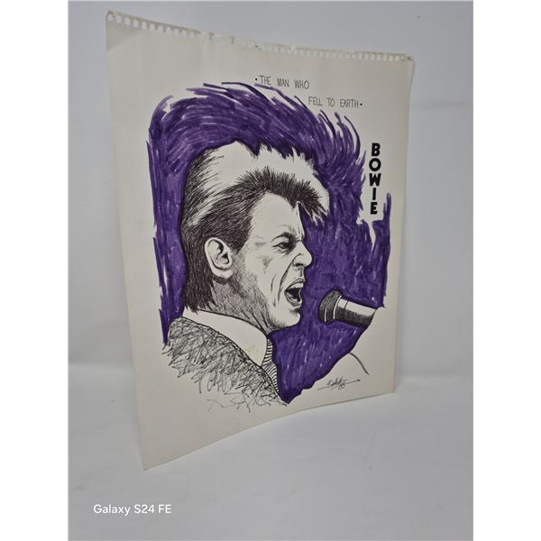 David Bowie “The Man Who Fell to Earth” Artist Rendering