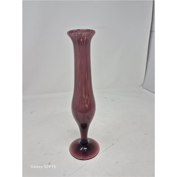 Amethyst Blown Glass Bud Vase