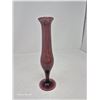 Image 1 : Amethyst Blown Glass Bud Vase