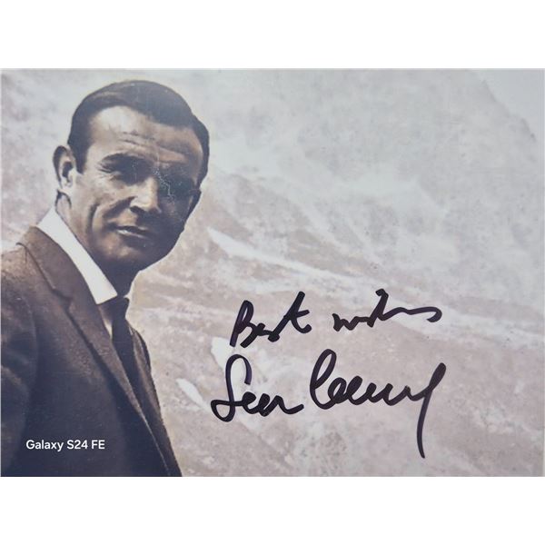 Sean Connery Signed Photo w/ COA