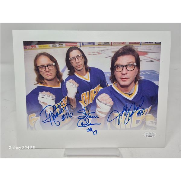 Hanson Brothers Signed “Slap Shot” Photo