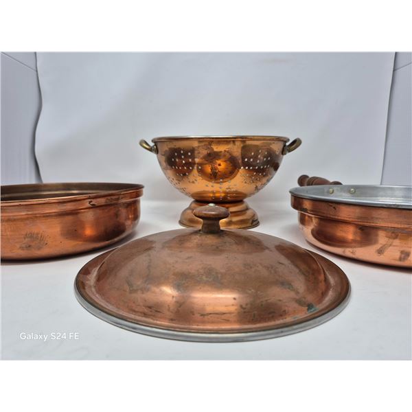 Vintage Copper Kitchenware Set