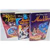 Image 2 : Disney Aladdin Trilogy VHS Set: Aladdin, Return of Jafar, King of Thieves