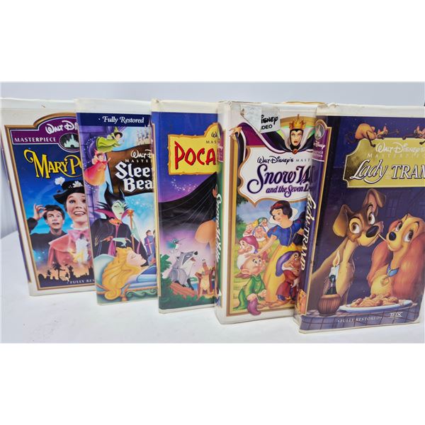 Disney Masterpiece VHS 6-Pack: Mary Poppins, Sleeping Beauty, Pocahontas, Snow White, Lady and the T