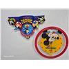 Image 1 : Vintage Mickey Mouse 75th Pin & Wall Clock Set