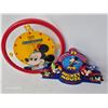 Image 2 : Vintage Mickey Mouse 75th Pin & Wall Clock Set