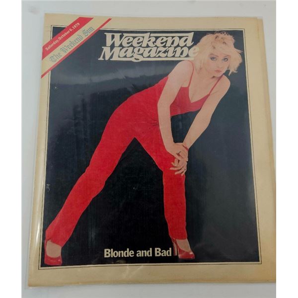 1979 Debbie Harry Weekend Magazine Cover