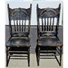 Image 1 : Pair of Antique Pressed Back Chairs