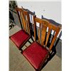 Image 1 : Set of 4 English Oak Dining Chairs – Ann-Teeks