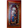 Image 4 : Vintage Religious Stained Glass Style Panels (Set of 3)