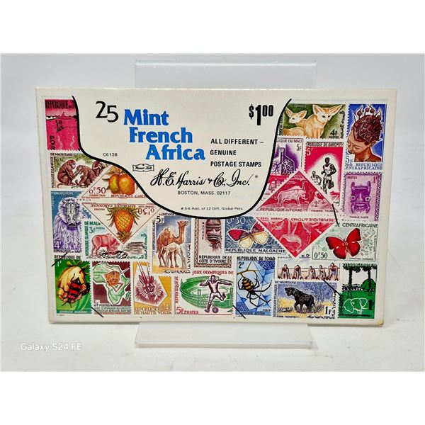 Mint French Africa Stamp Pack (25 Different)