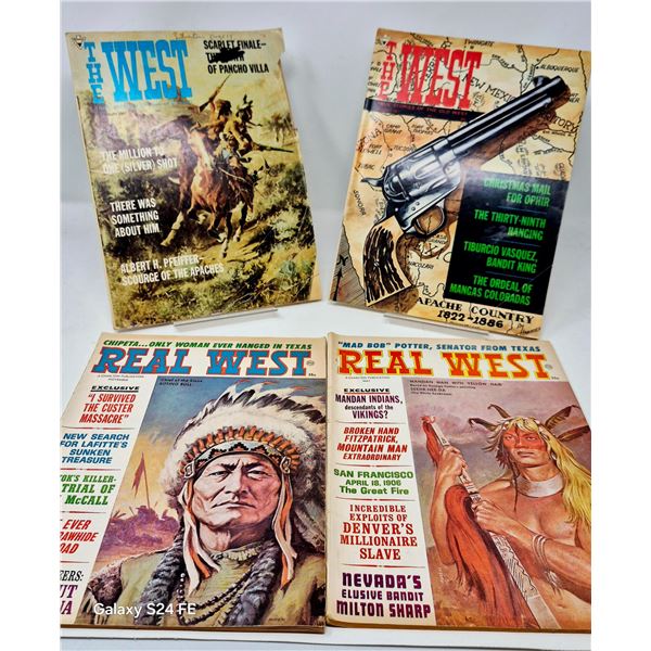 Vintage Old West Magazines – Lot of 4