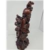 Image 2 : Hand-Carved Chinese Immortal Figure in Wood – Detailed and Elegant