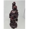 Image 3 : Hand-Carved Chinese Immortal Figure in Wood – Detailed and Elegant