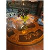 Image 3 : Luxury Inlaid Dining Table with 6 Upholstered Chairs – Ornate Elegance