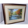 Image 2 : Framed Oil Painting – River in Autumn by K. Rungiven