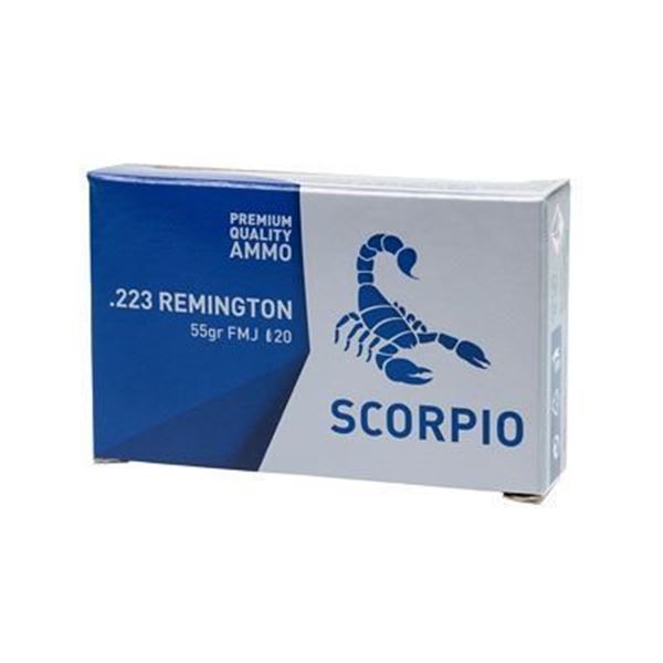 SCORPIO AMMO 223REM 55GR FMJ - 260 Rounds