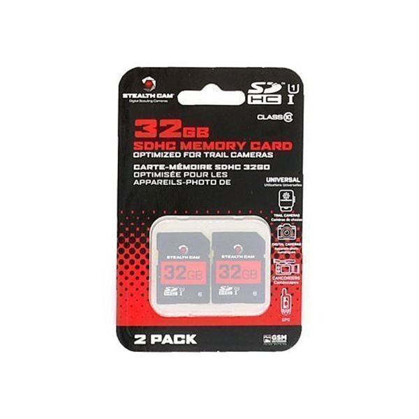 STEALTH CAM SDHC MEMORY CARD 32GB 2PK SUPER SPEED CLASS 10