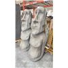 Image 2 : PAIR OF FOAM EASTER ISLAND MOAI MONOLITH PROPS 71"H X 28"W X 24"L