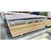 Image 1 : PALLET OF 8'L X 4'W PLYWOOD PANELS & PALLET OF ASSORTED SIZE FOAM PANELS & CORRUGATED PLASTIC