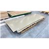 Image 1 : PALLET OF 10'L X 4'L FLAT METAL SIDING PANELS & ASSORTED SIZE RIDGED METAL SIDING PANELS